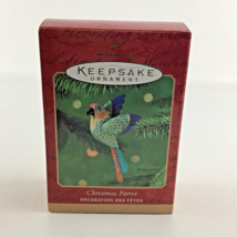 Hallmark Keepsake Holiday Tree Ornament Christmas Parrot Bird Vintage 2001 - £15.72 GBP