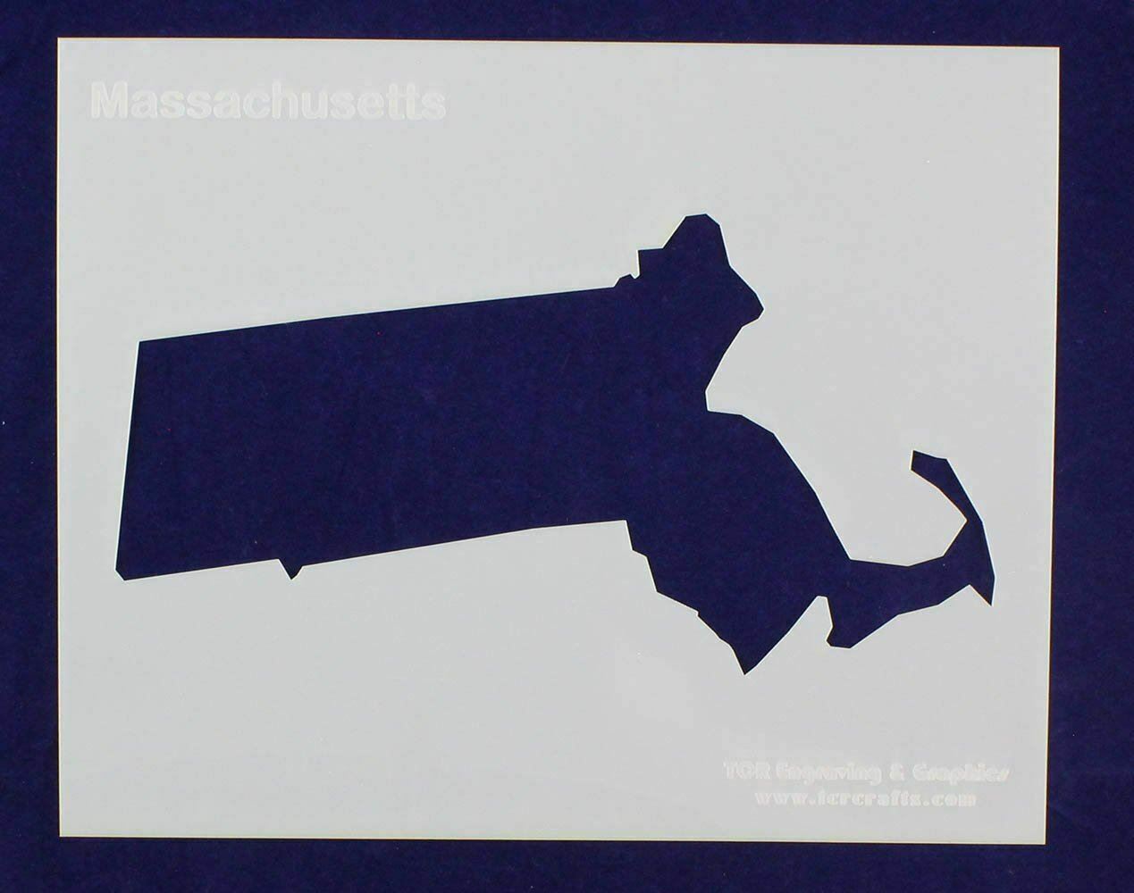 State of Massachusetts Stencil 14 Mil Mylar - Painting /Crafts/ Templates - $15.52