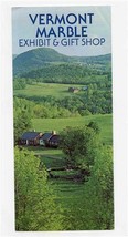Vermont Marble Exhibit &amp; Gift Shop Brochure Proctor  - $15.84