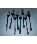 8qty Forks Individual Salad International Silver GUILD CADENCE Wm Rogers... - £39.83 GBP