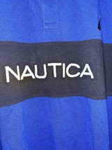 Nautica Mens Polo Shirt Size 2XL Blue ColorBlock Logo Casual Golf Short ... - £10.14 GBP