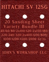 HITACHI SV 12SG - 17 Different Grits - 20 Sheet Variety Bundle III - £15.95 GBP
