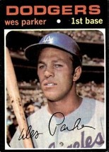 1971 Topps Wes Parker, Los Angeles Dodgers Baseball Card #430 - Shift Error - £5.44 GBP
