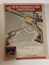 1998 Roy Rogers Dale Evans Tribute Revolver Vintage Print Ad Advertisement pa13 - £4.73 GBP