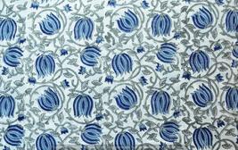 Traditional Jaipur Printed Cotton Fabric, by The Yard Indian Prints, Fabric Clot - £15.97 GBP+