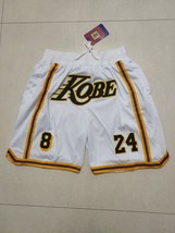 Kobe Los Angeles Lakers Shorts stitched White 8 24 - £40.22 GBP