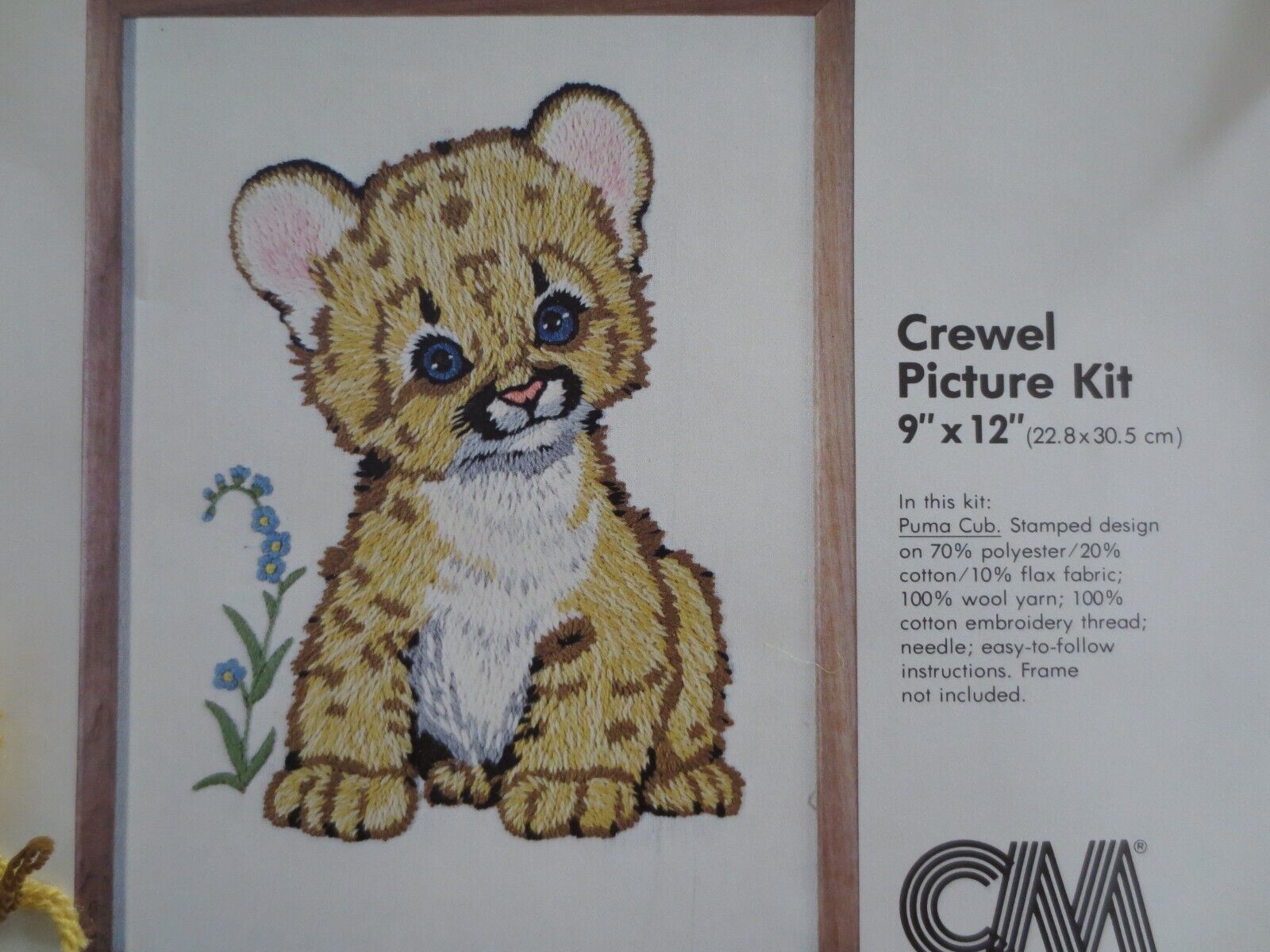 Kit De Broderie NeedleMagic Mini-Crewel Tiger Cub 5x4 121 - Neuf