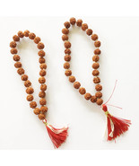 Set of 2 Rudraksha Bracelet 27+1 Prayer Beads Knotted Rudraksha Mala Bra... - €21,29 EUR