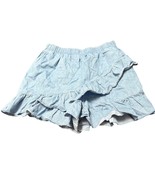 Matilda Jane 435 Light Denim Ruffle Shorts Elastic Waist Size 12 - $456.94 MXN