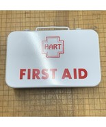 Vintage Metal White First Aid Kit Full Box Container Carry or Wall Mount - $1,027.50 MXN