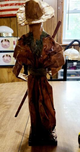 VINTAGE PAPER MACHE DOLL FIGURINE MEXICAN HANDMADE 14 inch Item image 3
