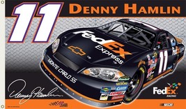 Denny Hamlin #11,FedEx Chevy 3&#39; x 5&#39; Racing Flag, 2 Sided  - £15.73 GBP