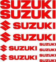 uzuki decals stickers set for motorcycle or outboard cover fuel gas tank... - $19.99