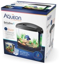 Aqueon BettaBow 1 with Quick Clean Technology Aquarum Kit Black - £74.79 GBP