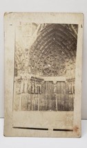 RHEIMS Cathedral FRANCE RPPC Unique Close Up with Picket Fencing Postcar... - £31.46 GBP
