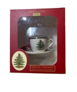 Vintage Spode Tea Cup Christmas Tree Ornament with Original Box NIB - £20.33 GBP