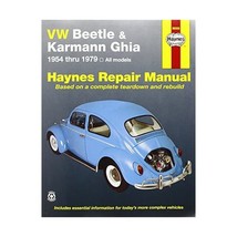 Volkswagen VW Beetle &amp; Karmann Ghia (19541979) Haynes Repair Manual (USA) Hayne - $46.00