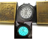 Zippo Time Tank Pocket Clock Watch running Brass Back Light 1995 Rare - £117.16 GBP