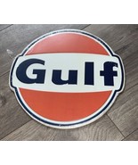 Open Road Brands Reproduction Wall Decor, 12&quot; tin metal sign GULF oil gas - £16.67 GBP