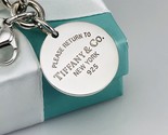 Please Return to Tiffany &amp; Co Round Tag Bracelet Charm FREE Shipping AUT... - £237.26 GBP