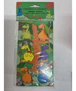 Vintage Stickers Russ Berrie Colorful Collect A saurus dinosaurs Full Pack - $28.70