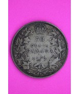 1917 Canada Silver Half Dollar Scarce Semi Key Date Coin .800 Fine Silve... - $28.61 CAD