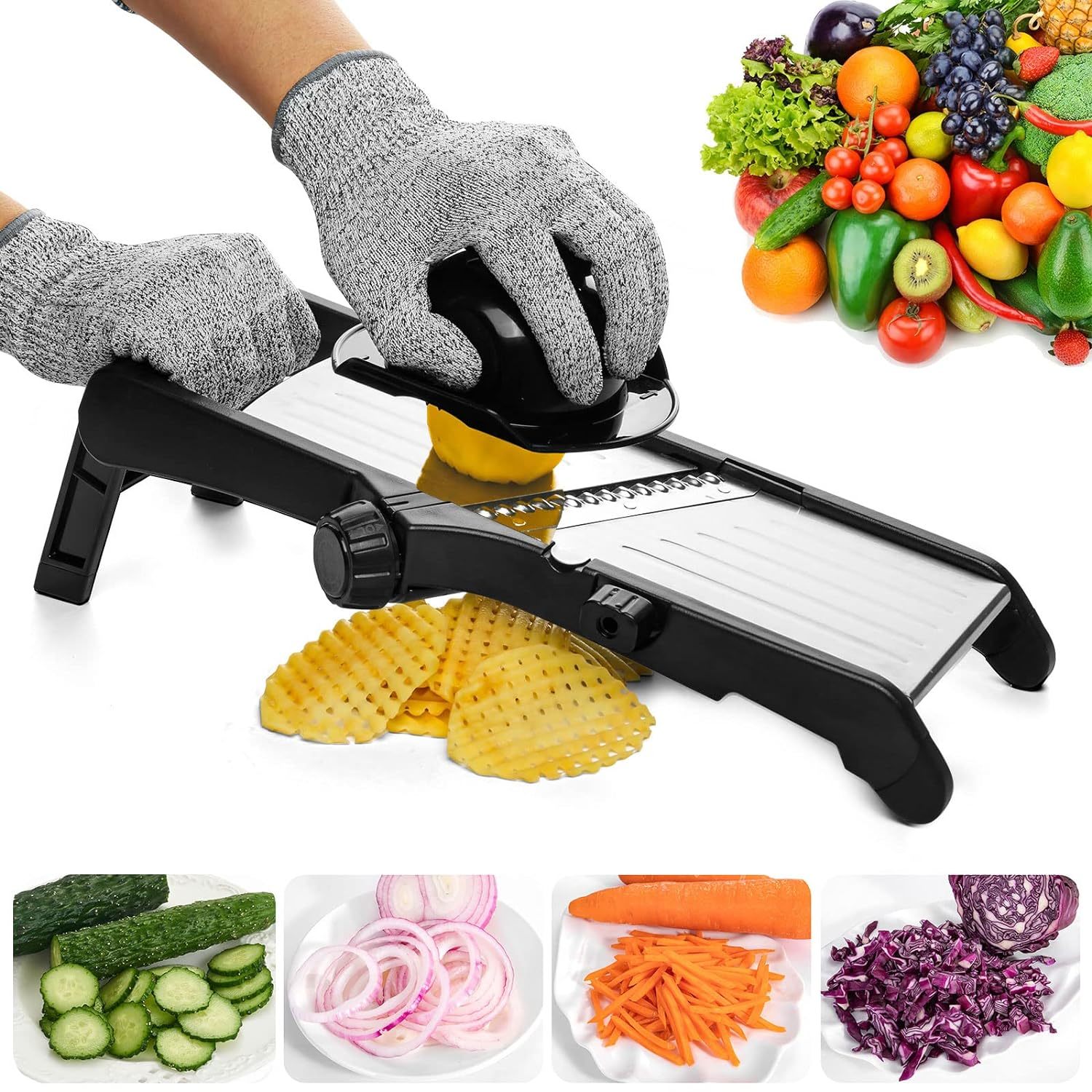 Primary image for Mandoline Slicer For Food And Vegetables - Adjustable Kitchen Slicer For Potatoe