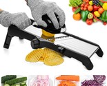 Mandoline Slicer For Food And Vegetables - Adjustable Kitchen Slicer For... - £60.08 GBP