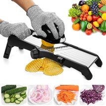 Mandoline Slicer For Food And Vegetables - Adjustable Kitchen Slicer For... - £58.63 GBP