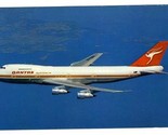 QANTAS Airlines Boeing 747B in Flight  Postcard - £8.83 GBP
