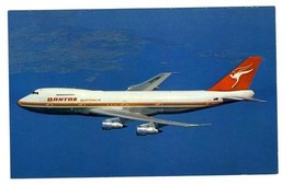 QANTAS Airlines Boeing 747B in Flight  Postcard - £8.88 GBP