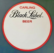 Vintage Black Label Carling National Beer Brewery 18&quot; Paper Tavern Store Display - £8.68 GBP