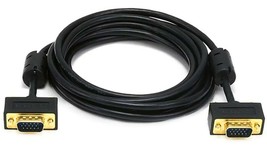 Ultra Slim 10ft SVGA Super VGA CABLE 30/32AWG M/M Gold Plated for Monito... - $31.03