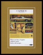 1967 Chevrolet Caprice 11x14 Framed ORIGINAL Vintage Advertisement - £34.94 GBP