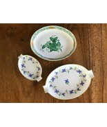 Lot of 3 Antique herend porcelain ashtray / dish . All with the herend mark - £51.06 GBP