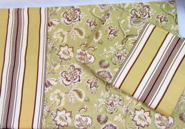 Robert Allen Lenox Lounge Fennel Custom 2-PC 72x95 Back-Tab Drapery Panel Set(s) - $150.00