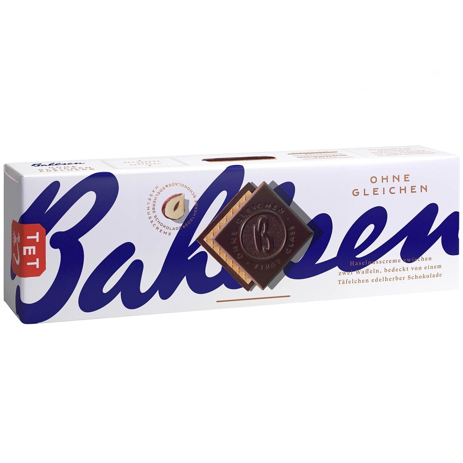 Bahlsen Waffle cookies with NOUGAT cream and DARK chocolate -125g-FREE SHIP- - $9.85