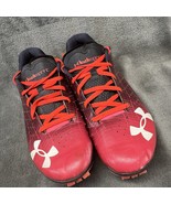 Under Armour Sprint Spikes 3022002-600 Red Black Men’s Size 10 Track Run... - $45.99