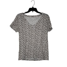 J.Crew Womens Vintage T-Shirt Size Medium Leopard Pattern 100% Cotton SS - £14.53 GBP