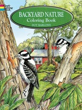 Dover Backyard Nature Coloring Book by Dot Barlowe Great Gift for Kids &amp; Adults - £4.05 GBP