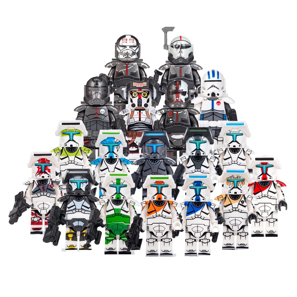 Star Wars The Bad Batch Hunter Crosshair and Republic Commando 18pcs Minifigures