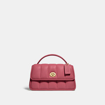 Coach Turnlock Clutch 20 w/ quilting Crossbody Satchel Bag ~NWT~ Rouge C3845 - £258.59 GBP