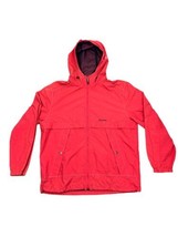 Tommy Hilfiger VTG Hooded Windbreaker Light Jacket Men XL Back Pocket Orange - £27.66 GBP