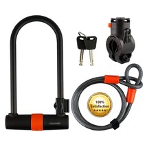 New COCOWEB Armbar U Shape BIKE LOCK w/ Lotuslock Flex Loop Cable NIB HE... - $24.25