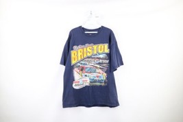 Vintage NASCAR Mens XL Faded 2008 Bristol Motor Speedway Double Sided T-Shirt - £31.07 GBP