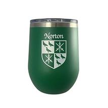 Norton Irish Coat of Arms Stemless Wine Travel Tumbler - £22.33 GBP