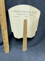 Haggler Furniture Store Pinckneyville Illinois Old Advertising Hand Fan - $8.91