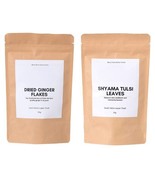 Dried Shyama Tulsi Leaves Tea � 50g | Adrak (Ginger) Flakes � 150g | COM... - $57.37 CAD