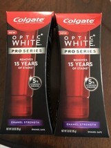 2x COLGATE Optic White ProSeries ENAMEL STRENGTH Whitening Toothpaste 3oz - £13.18 GBP