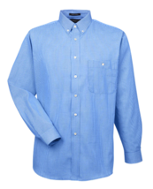 Ultra Club Men&#39;s Long Sleeve Button Down Dress Shirt Blue Mini Check Sm,... - $225.06 MXN
